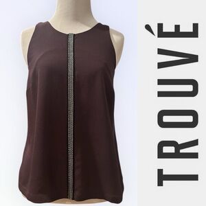 Trouvé Beaded Plum Top, Size‎ XS, MSRP $45